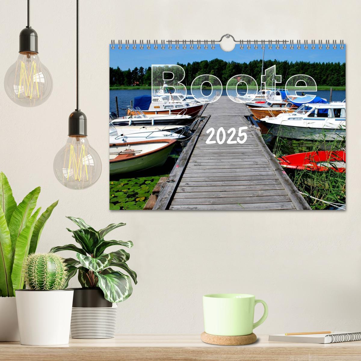 Bild: 9783435837489 | Boote (Wandkalender 2025 DIN A4 quer), CALVENDO Monatskalender | 2025