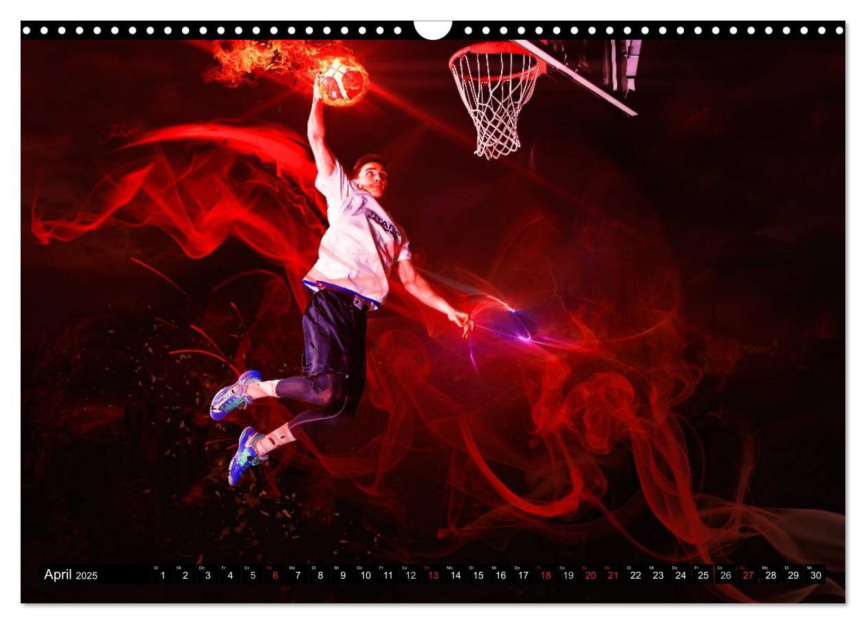 Bild: 9783435616251 | Basketball Fantasiewelten (Wandkalender 2025 DIN A3 quer), CALVENDO...