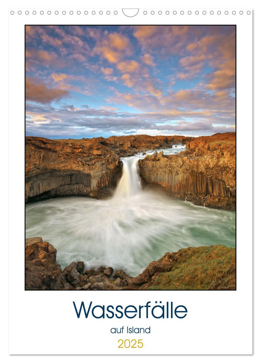 Cover: 9783435934980 | Wasserfälle auf Island (Wandkalender 2025 DIN A3 hoch), CALVENDO...