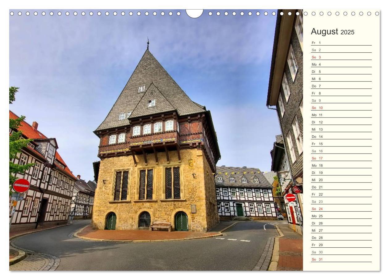 Bild: 9783435524518 | Goslar - Hanse- und Kaiserstadt im Harz (Wandkalender 2025 DIN A3...