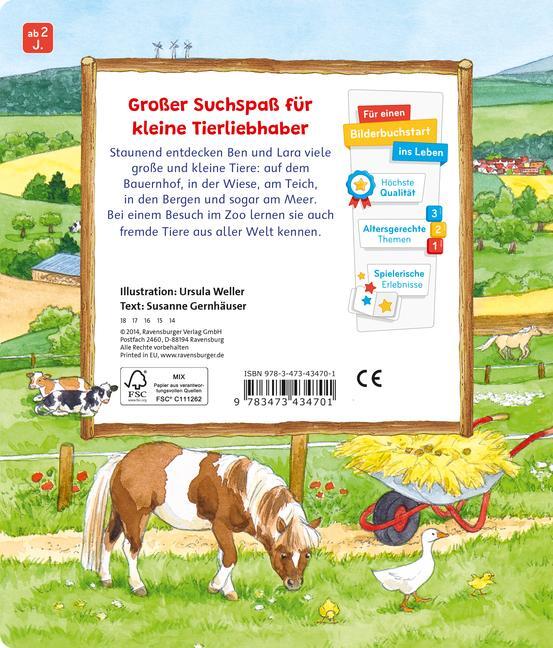 Bild: 9783473434701 | Sachen suchen: Bei den Tieren | Susanne Gernhäuser | Buch | 24 S.