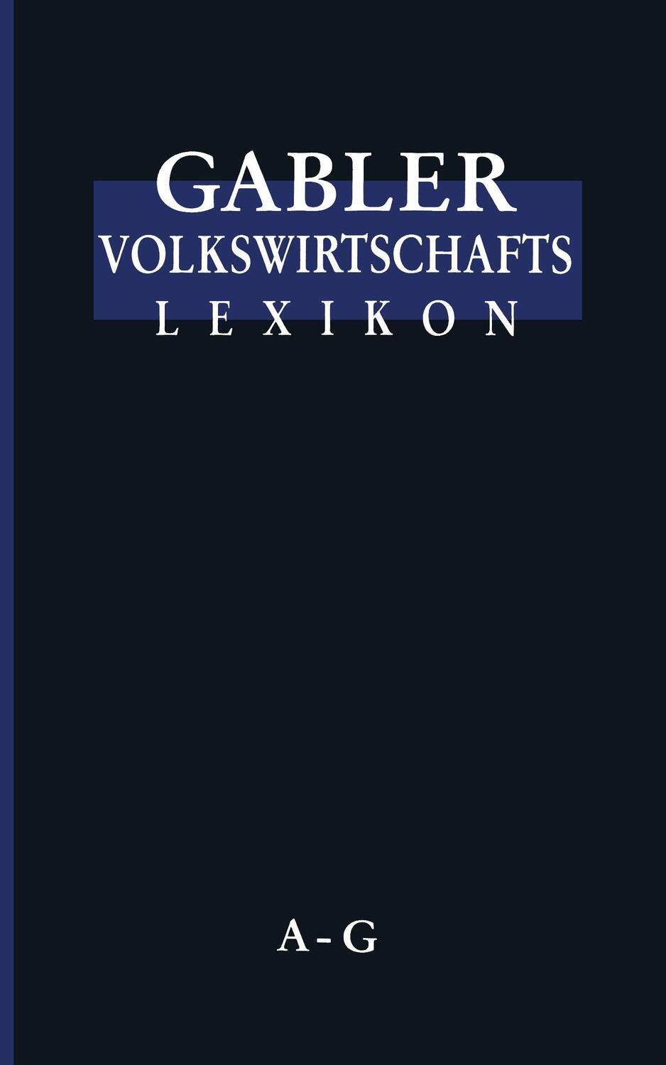 Cover: 9783409198103 | Gabler Volkswirtschafts Lexikon | Taschenbuch | Paperback | Deutsch