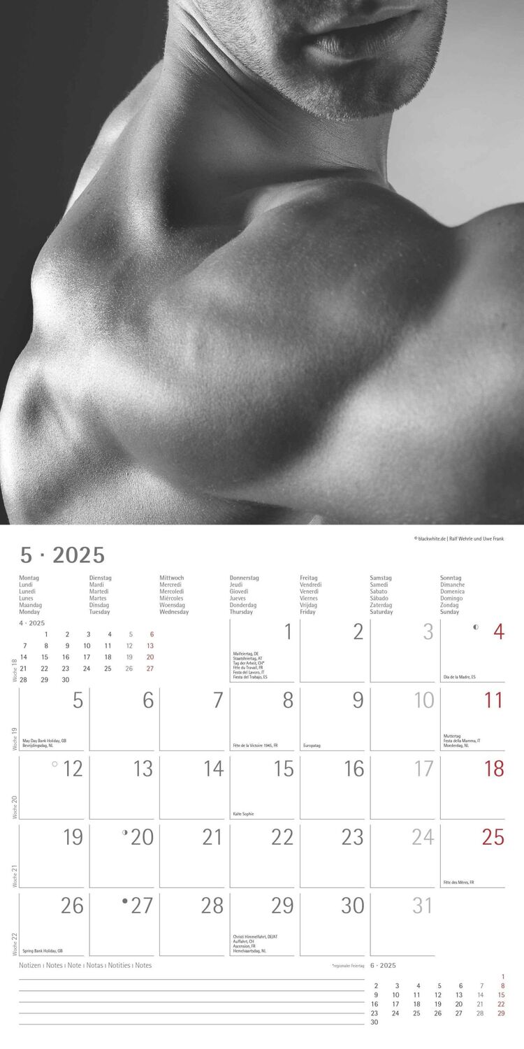 Bild: 4251732343095 | Masculine 2025 - Broschürenkalender 30x30 cm (30x60 geöffnet) -...