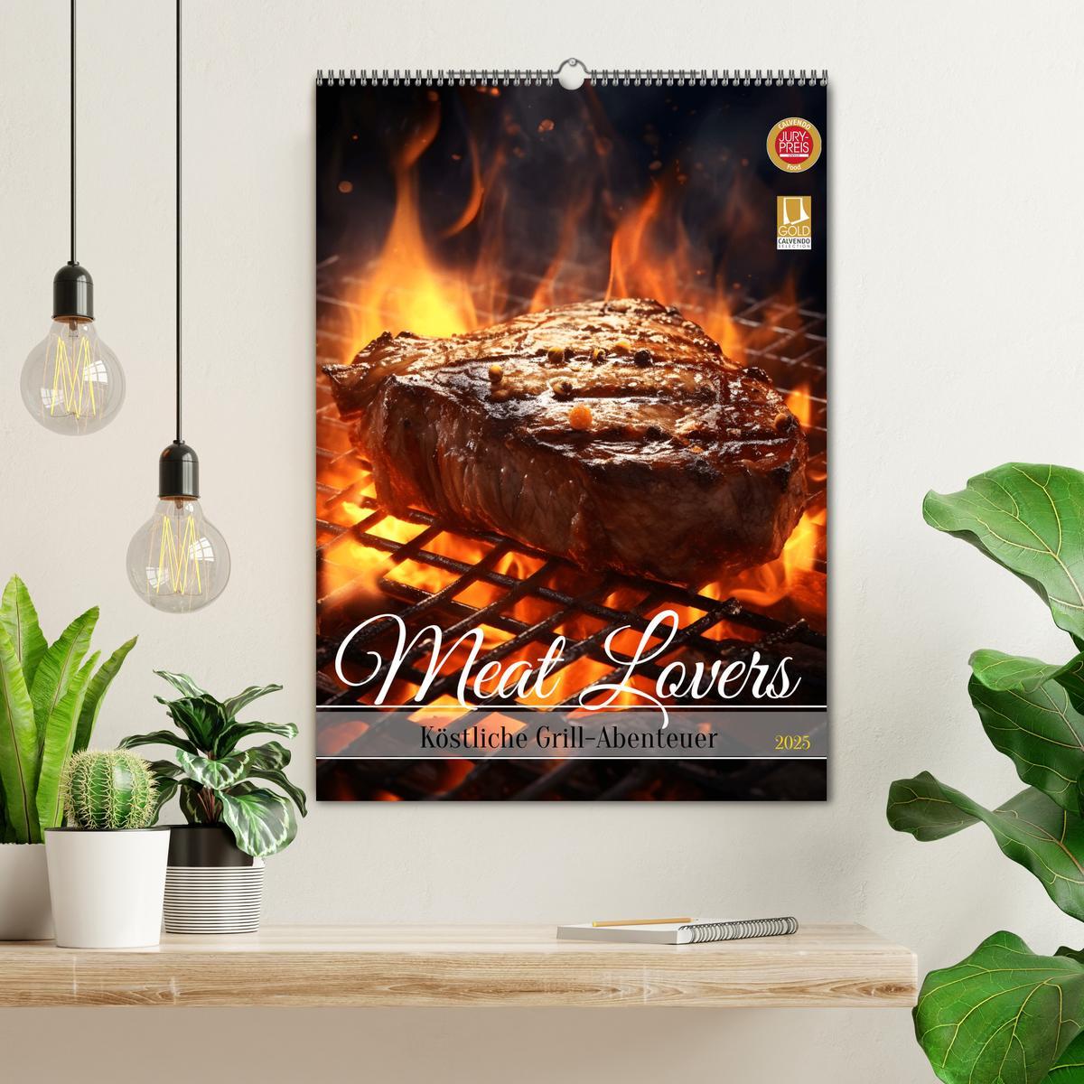 Bild: 9783457147771 | Meat Lovers - Köstliche Grill Abenteuer (Wandkalender 2025 DIN A2...