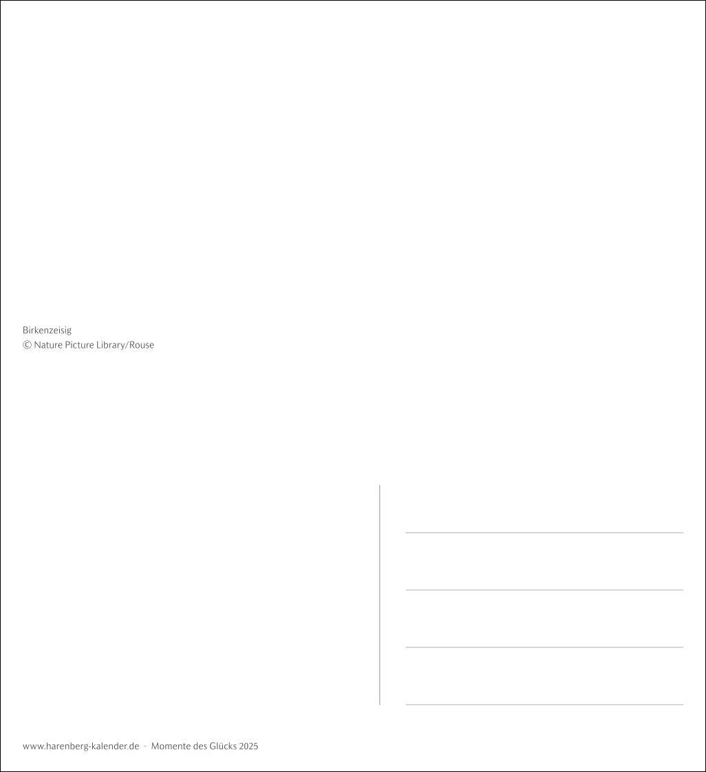 Bild: 9783840033834 | Momente des Glücks Postkartenkalender 2025 - Wochenkalender mit...