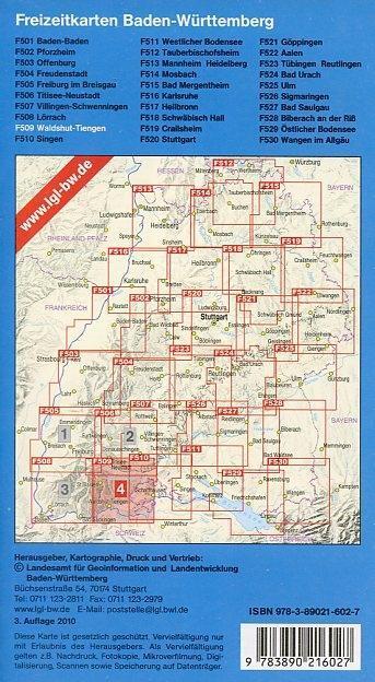 Bild: 9783890216027 | LGL BW 50 000 Freizeit Waldshut-Tiengen / Schluchsee | (Land-)Karte