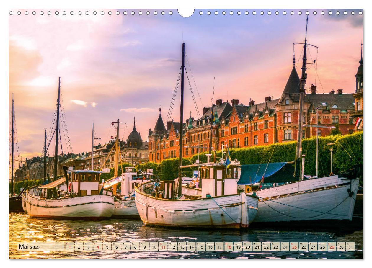 Bild: 9783435105717 | Stockholm - Maritime Ansichten (Wandkalender 2025 DIN A3 quer),...