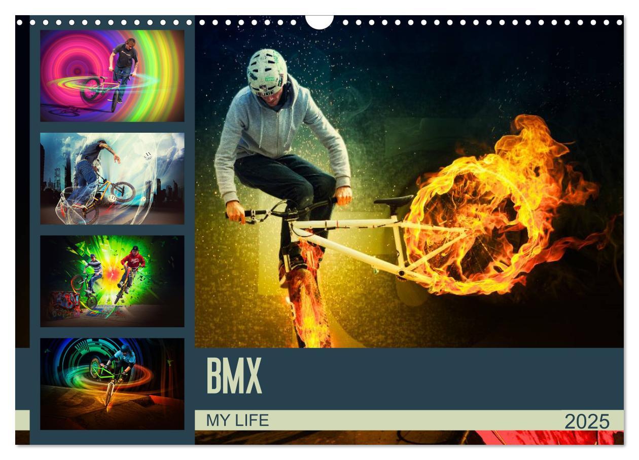 Cover: 9783435614356 | BMX My Life (Wandkalender 2025 DIN A3 quer), CALVENDO Monatskalender