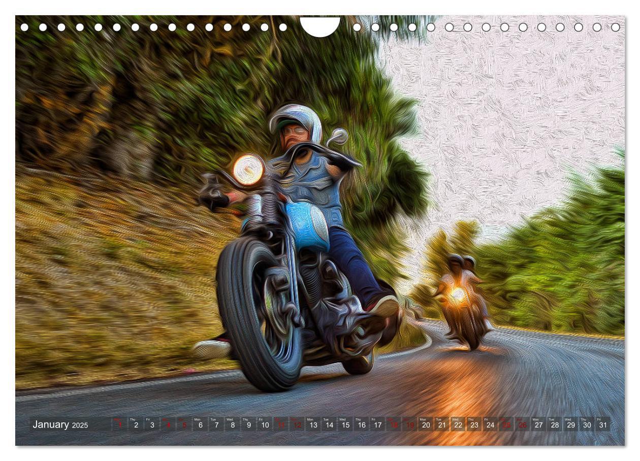 Bild: 9781325948840 | Images of Harley Davidson (Wall Calendar 2025 DIN A4 landscape),...