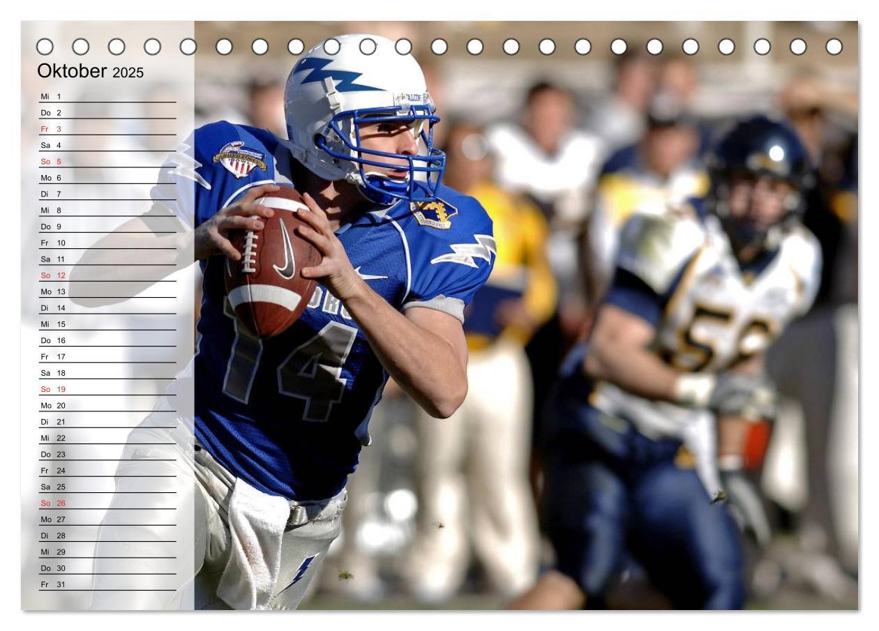 Bild: 9783435550869 | Sport. American Football (Tischkalender 2025 DIN A5 quer), CALVENDO...