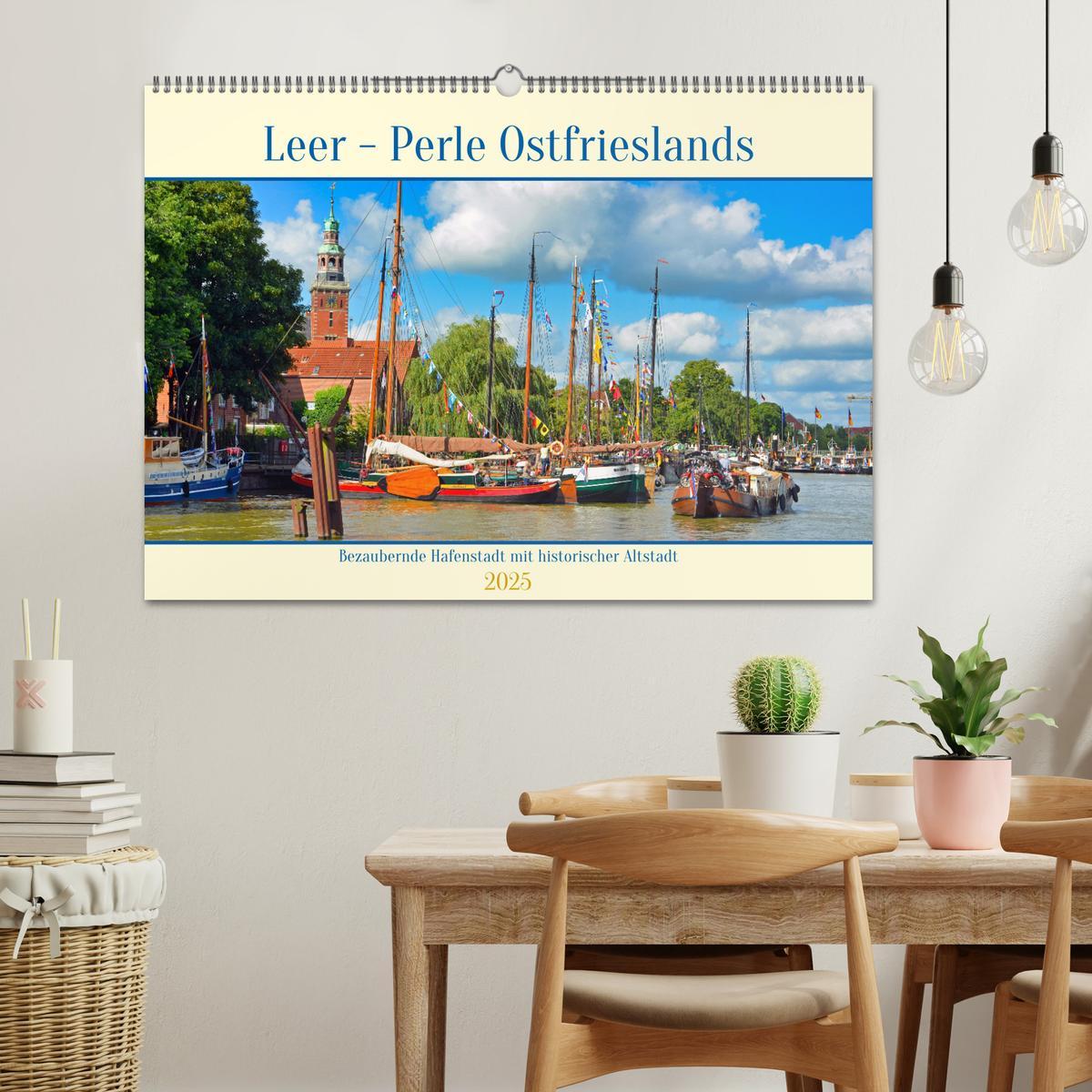 Bild: 9783435160891 | Leer - Perle Ostfrieslands (Wandkalender 2025 DIN A2 quer),...