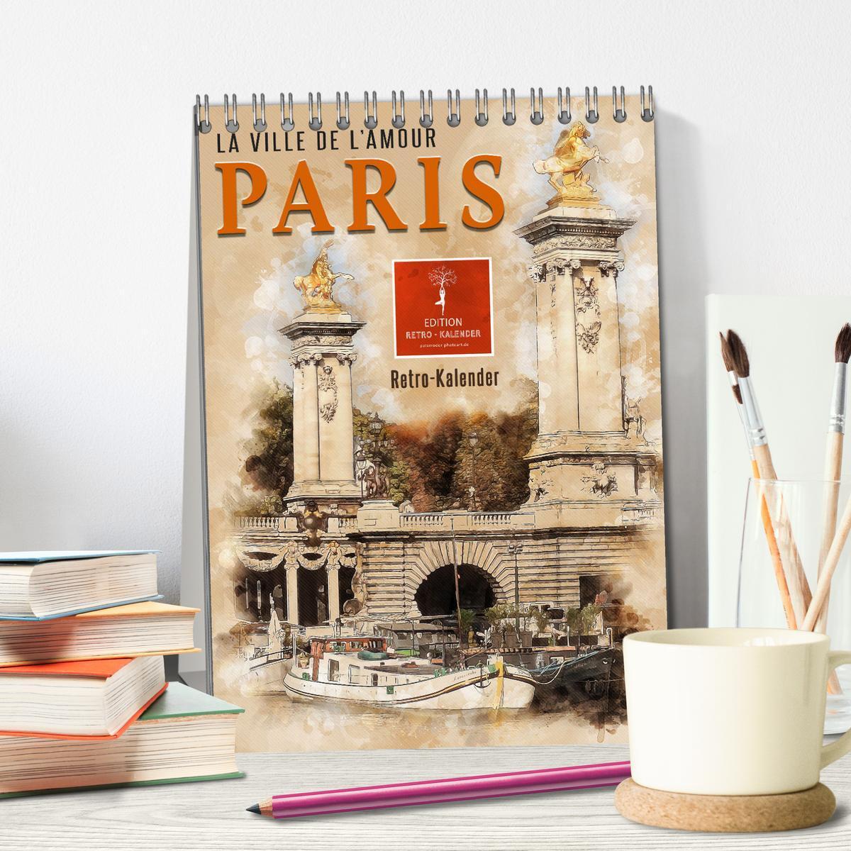 Bild: 9783435928750 | Paris - la Ville de l'amour (Tischkalender 2025 DIN A5 hoch),...