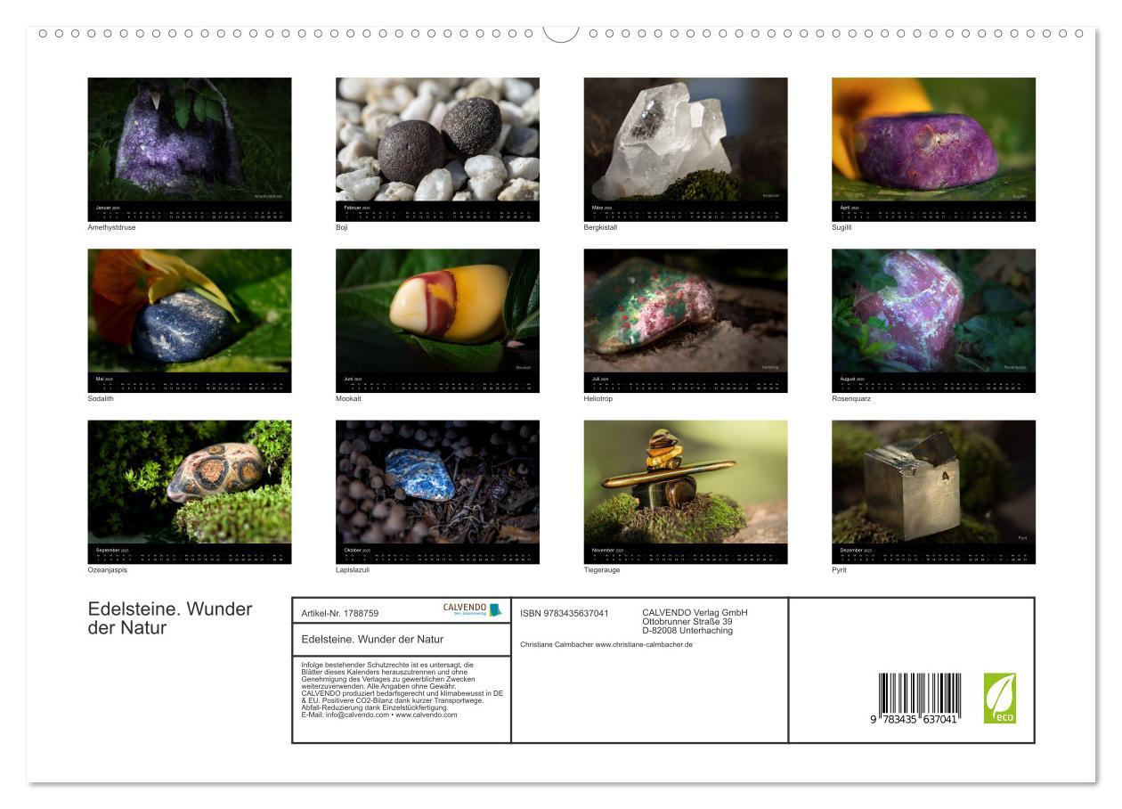 Bild: 9783435637041 | Edelsteine. Wunder der Natur (hochwertiger Premium Wandkalender...