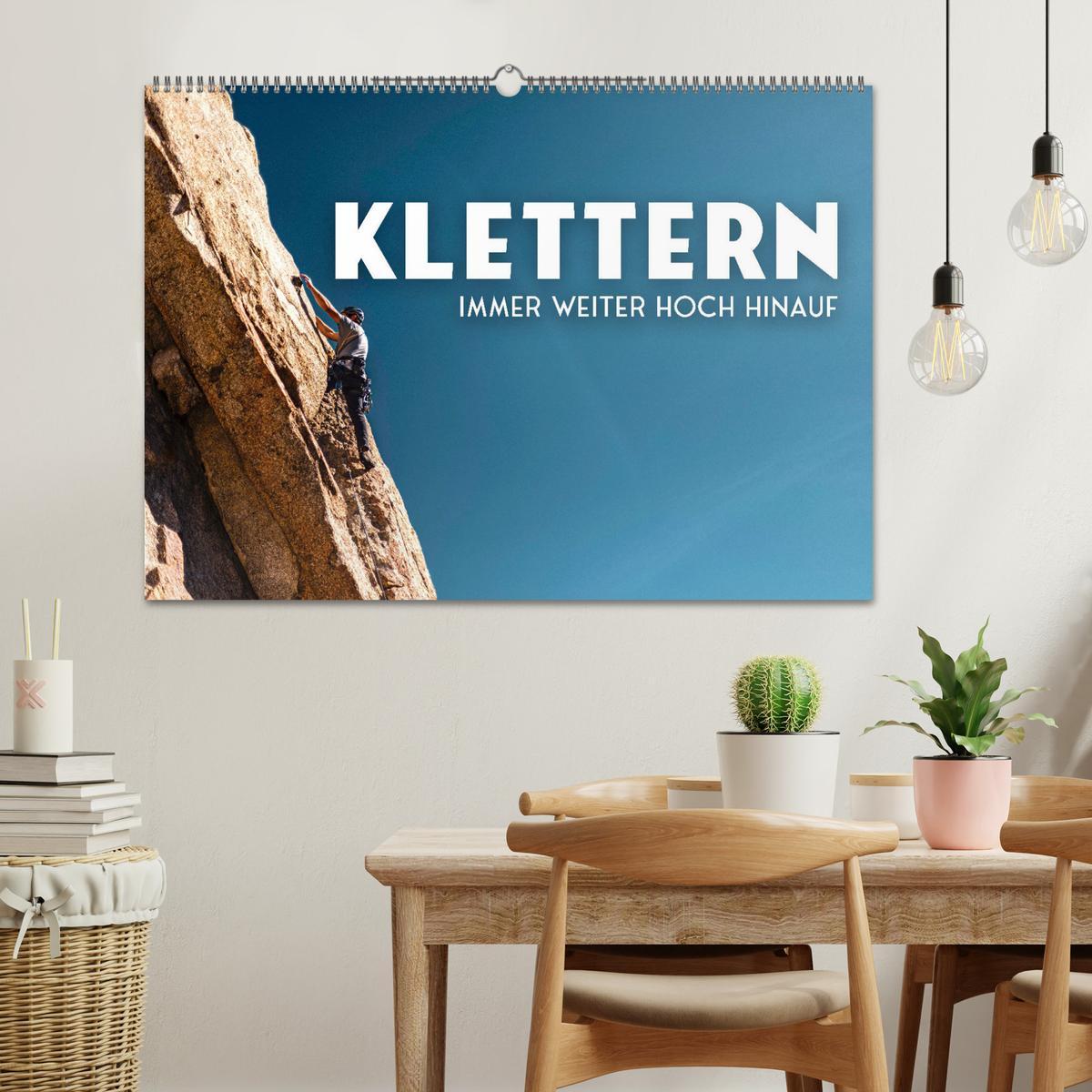 Bild: 9783383941702 | Klettern - Immer weiter hoch hinauf (Wandkalender 2025 DIN A2...