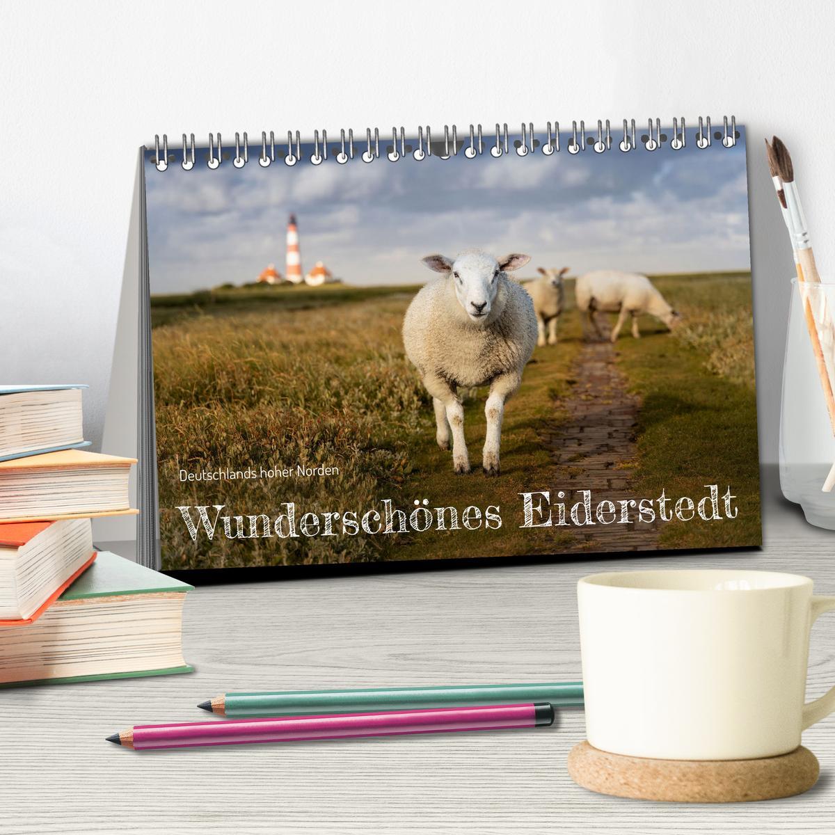 Bild: 9783383950599 | Wunderschönes Eiderstedt (Tischkalender 2025 DIN A5 quer), CALVENDO...