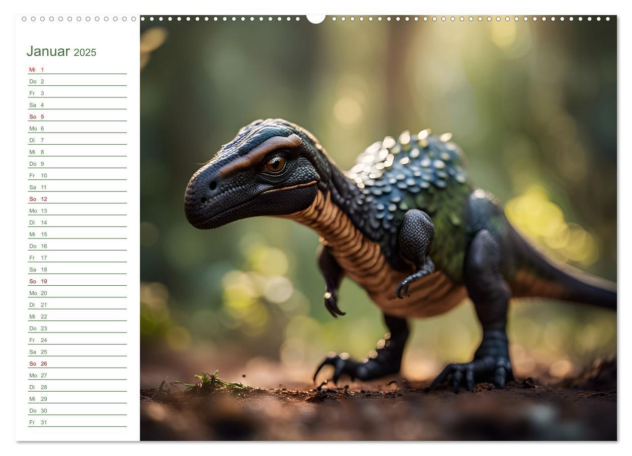 Bild: 9783383864728 | KI Dinosaurier - Herrscher der Lüfte, Land und Meer (Wandkalender...