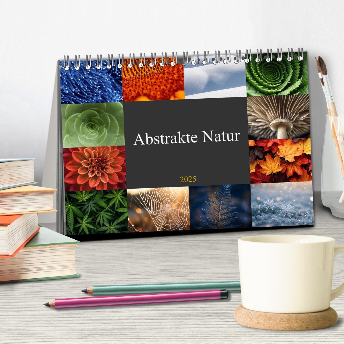 Bild: 9783383761782 | Abstrakte Natur (Tischkalender 2025 DIN A5 quer), CALVENDO...