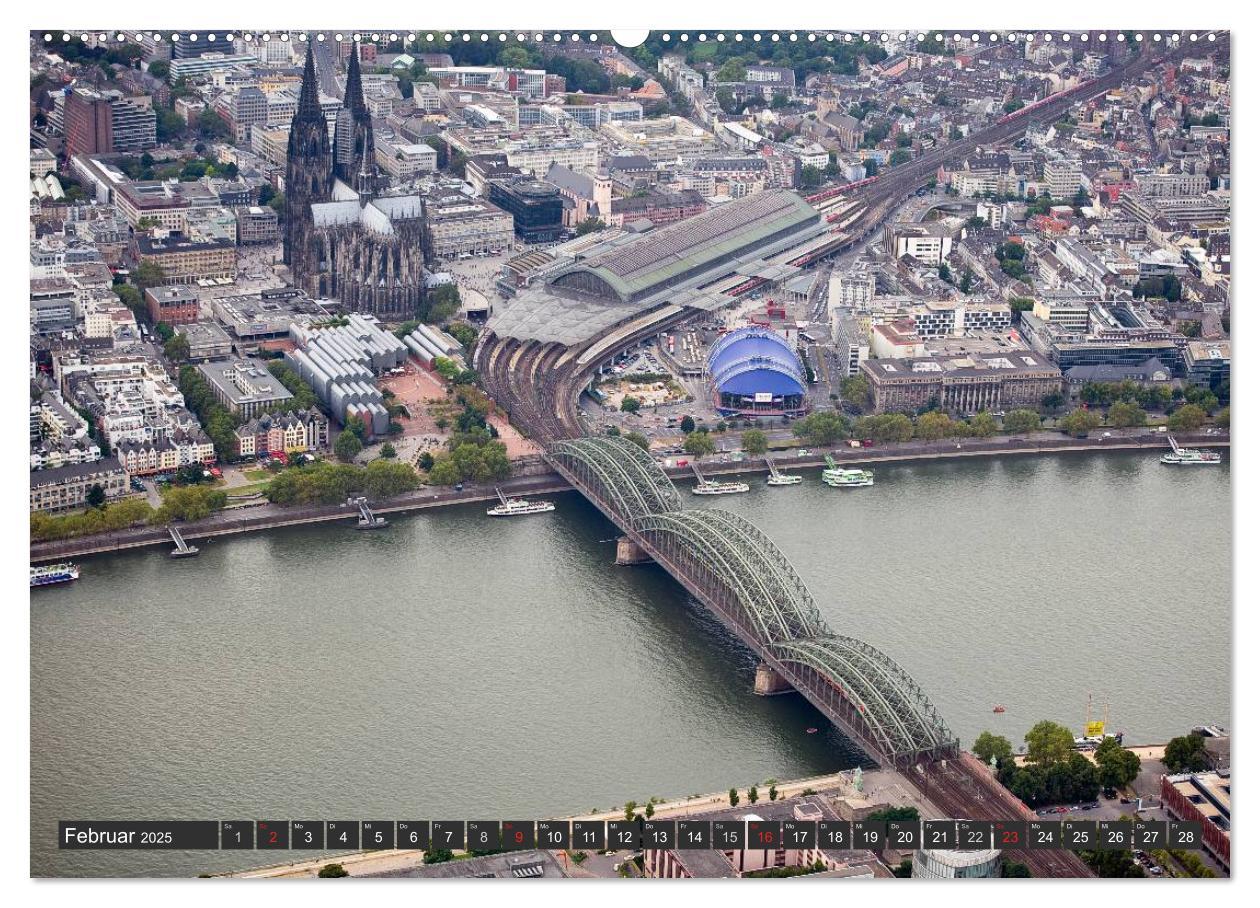 Bild: 9783435662838 | Köln - Die Rheinmetropole aus der Luft (Wandkalender 2025 DIN A2...