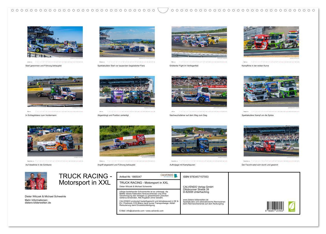 Bild: 9783457157053 | TRUCK RACING - Motorsport in XXL (Wandkalender 2025 DIN A2 quer),...