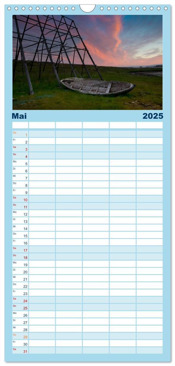 Bild: 9783457113837 | Familienplaner 2025 - Lappland mit 5 Spalten (Wandkalender, 21 x 45...