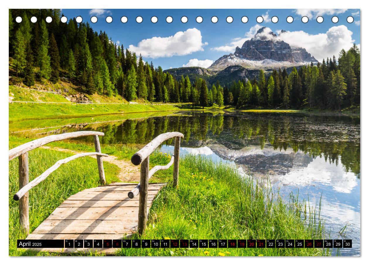 Bild: 9783435292035 | Bergseen in den Dolomiten (Tischkalender 2025 DIN A5 quer),...