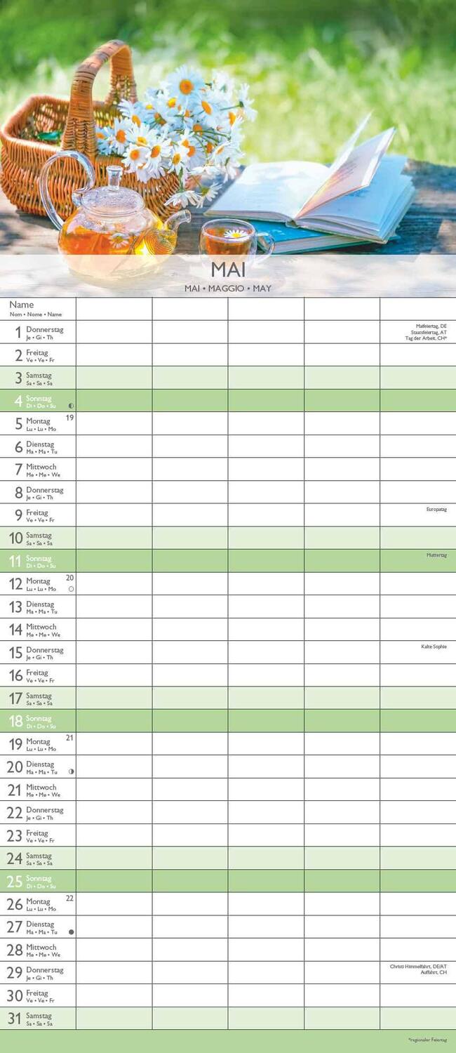 Bild: 4251732341404 | Glücksmomente 2025 Familienplaner - Familienkalender - Wandkalender...