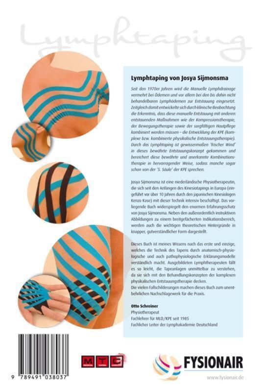 Rückseite: 9789491038037 | Lymphtaping | Theorie,Technik, Praxis | Josya Sijmonsma | Buch | 2010