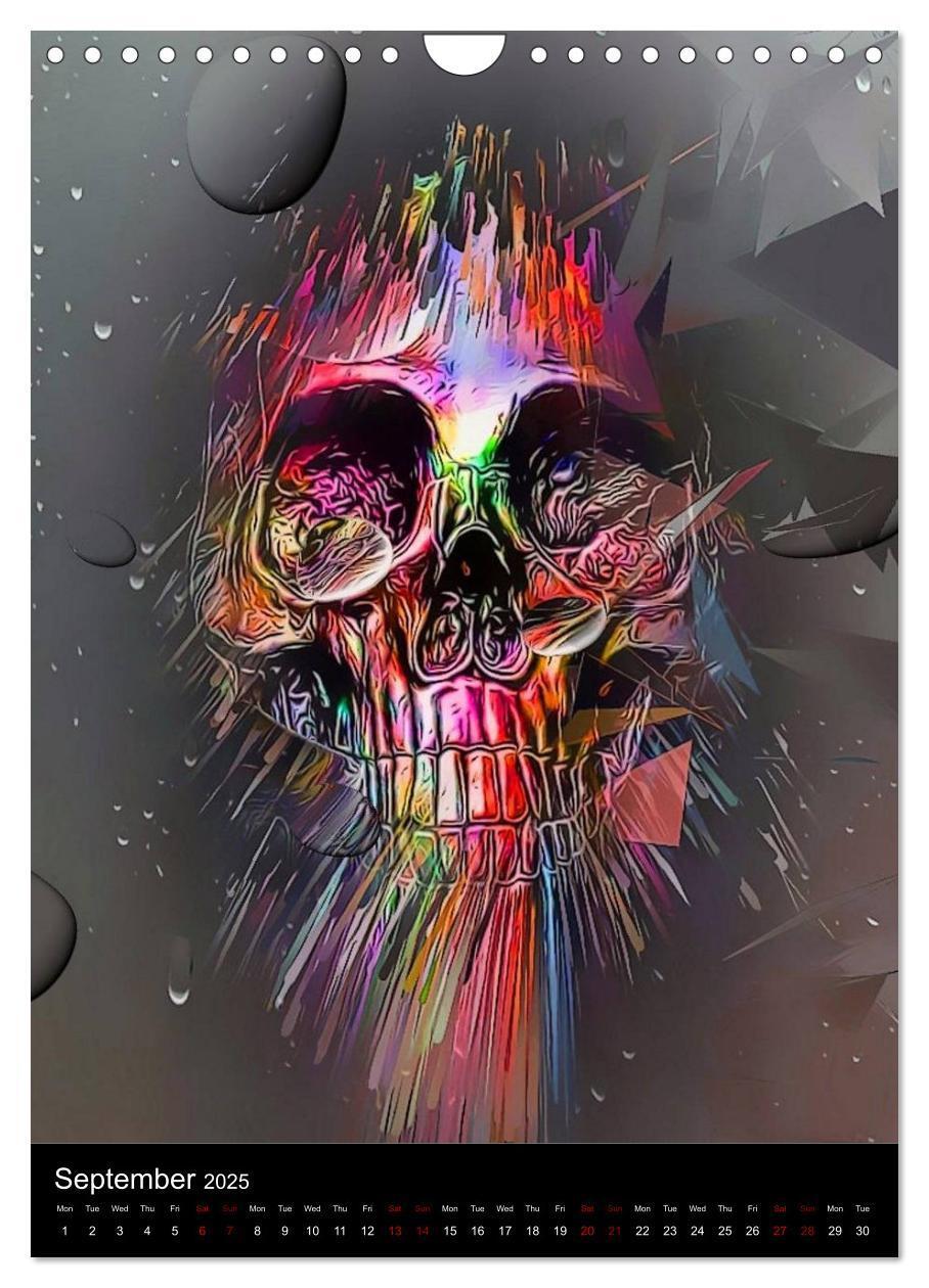 Bild: 9781325972890 | Skulls by Nico Bielow (Wall Calendar 2025 DIN A4 portrait),...