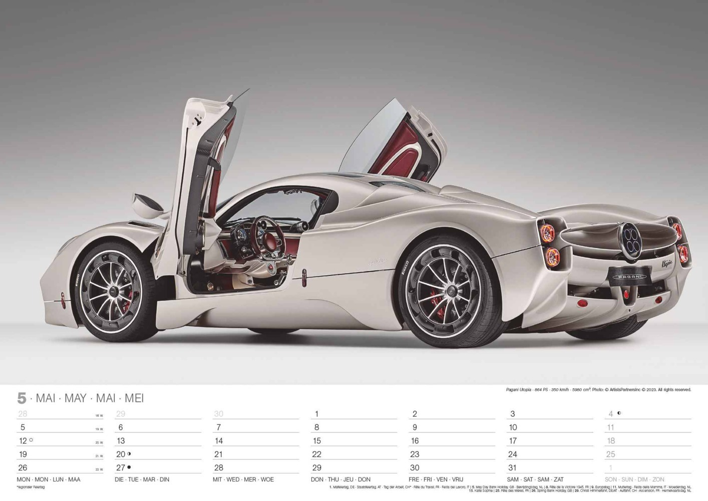 Bild: 4002725994332 | N NEUMANNVERLAGE - Sports Cars 2025 Wandkalender, 45x48cm, Kalender...