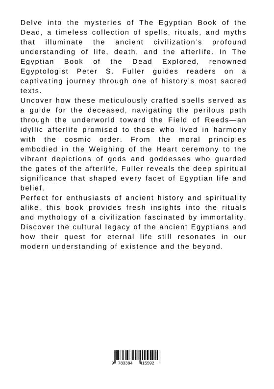 Rückseite: 9783384415592 | The Egyptian Book of the Dead Explored | Peter S. Fuller | Taschenbuch