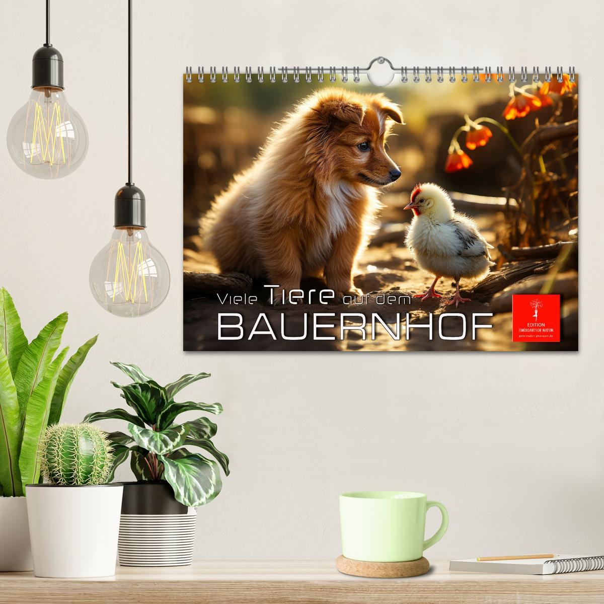 Bild: 9783383835049 | Viele Tiere auf dem Bauernhof (Wandkalender 2025 DIN A4 quer),...