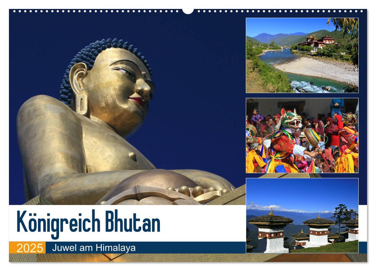 Cover: 9783435332120 | Königreich Bhutan - Juwel am Himalaya (Wandkalender 2025 DIN A2...