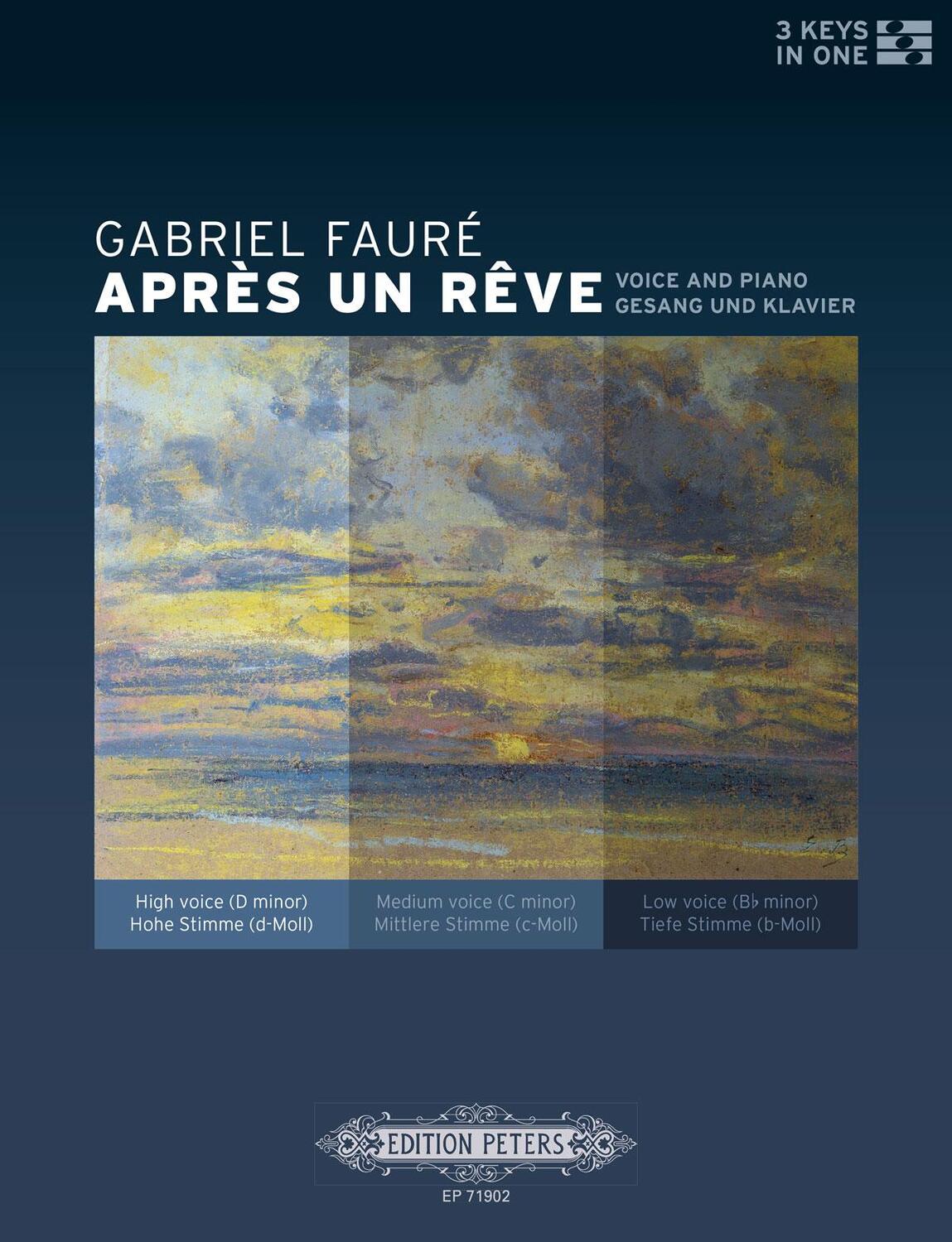 Cover: 9790577087245 | Après Un Rêve for Voice and Piano (3 Keys in One -- High/Medium/Low...