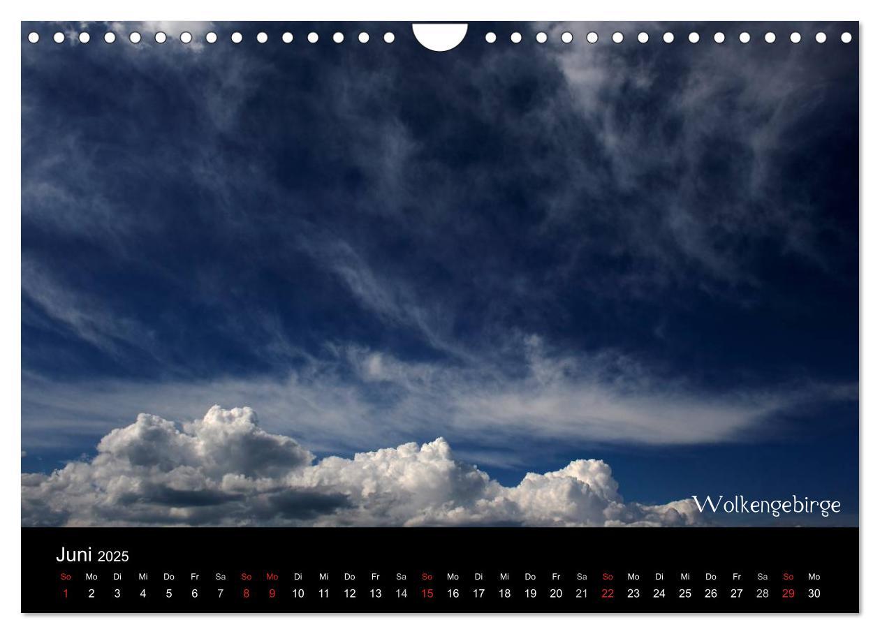 Bild: 9783435799503 | Wolken-Kunstwerke (Wandkalender 2025 DIN A4 quer), CALVENDO...