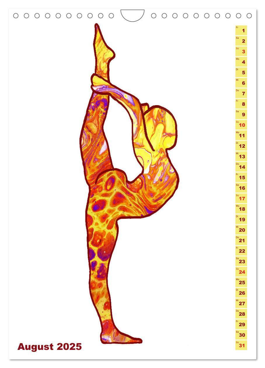 Bild: 9783435939794 | Prächtiges Yoga Pouring - Yoga verschmilzt mit Kunst (Wandkalender...