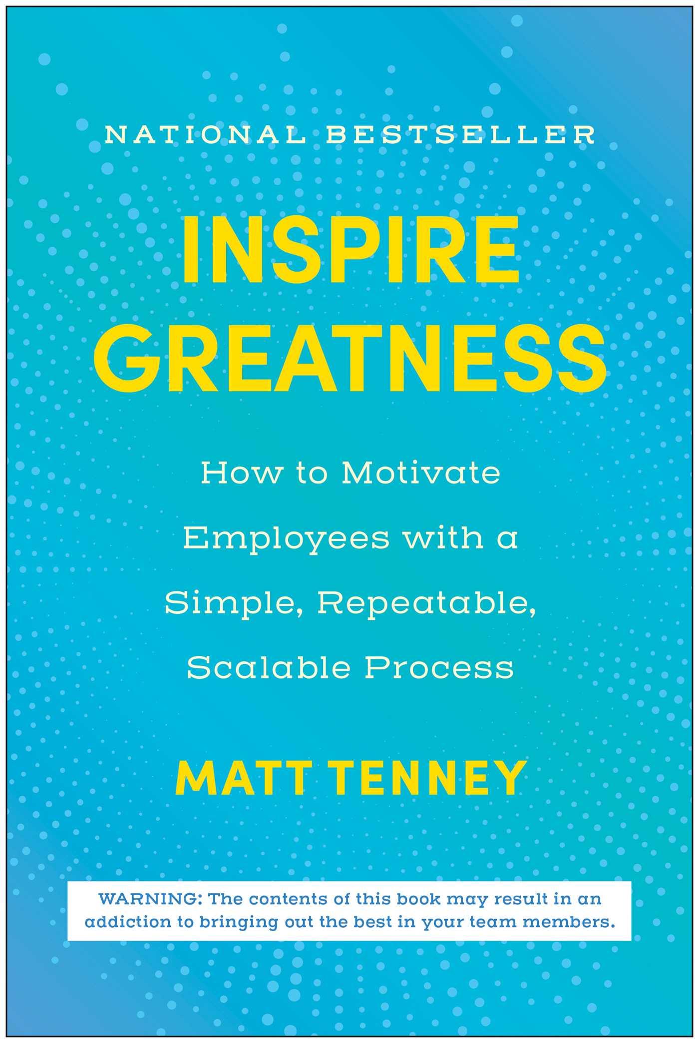 Cover: 9781637745076 | Inspire Greatness | Matt Tenney | Buch | Englisch | 2024