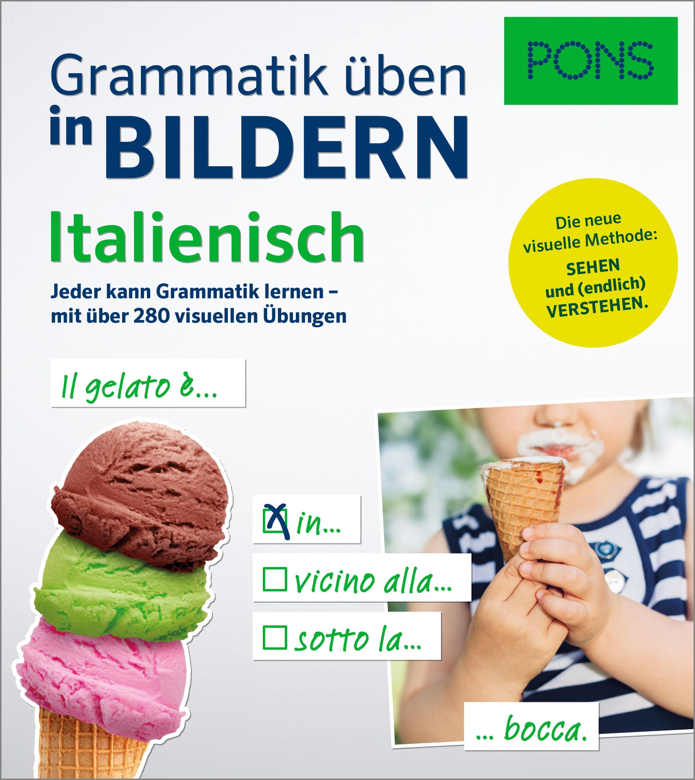 Cover: 9783125629158 | PONS Grammatik üben in Bildern Italienisch | Federica Tommaddi | Buch