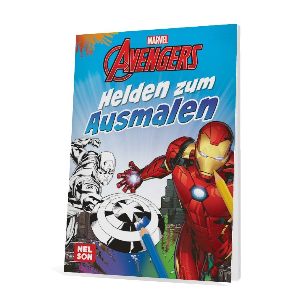 Bild: 9783845122342 | Marvel Avengers: Helden zum Ausmalen | Taschenbuch | MARVEL | Malblock