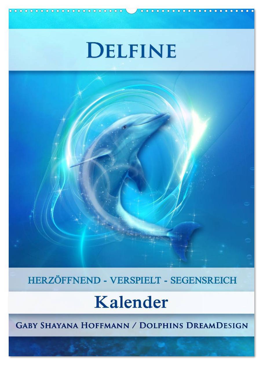 Cover: 9783457083246 | Delfine - Kalender (Wandkalender 2025 DIN A2 hoch), CALVENDO...