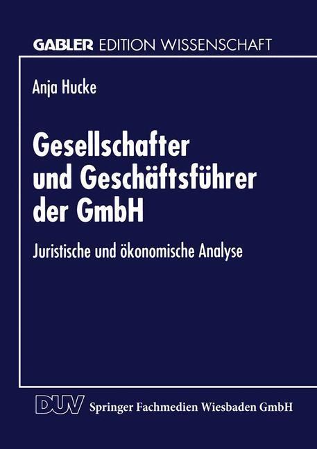 Cover: 9783824462643 | Gesellschafter und Geschäftsführer der GmbH | Anja Hucke | Taschenbuch