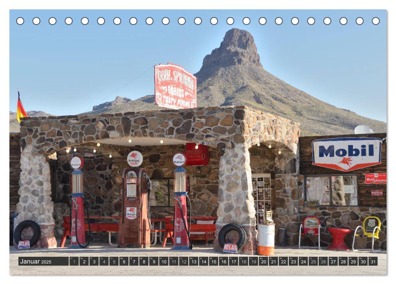 Bild: 9783435108640 | Route 66 (Tischkalender 2025 DIN A5 quer), CALVENDO Monatskalender