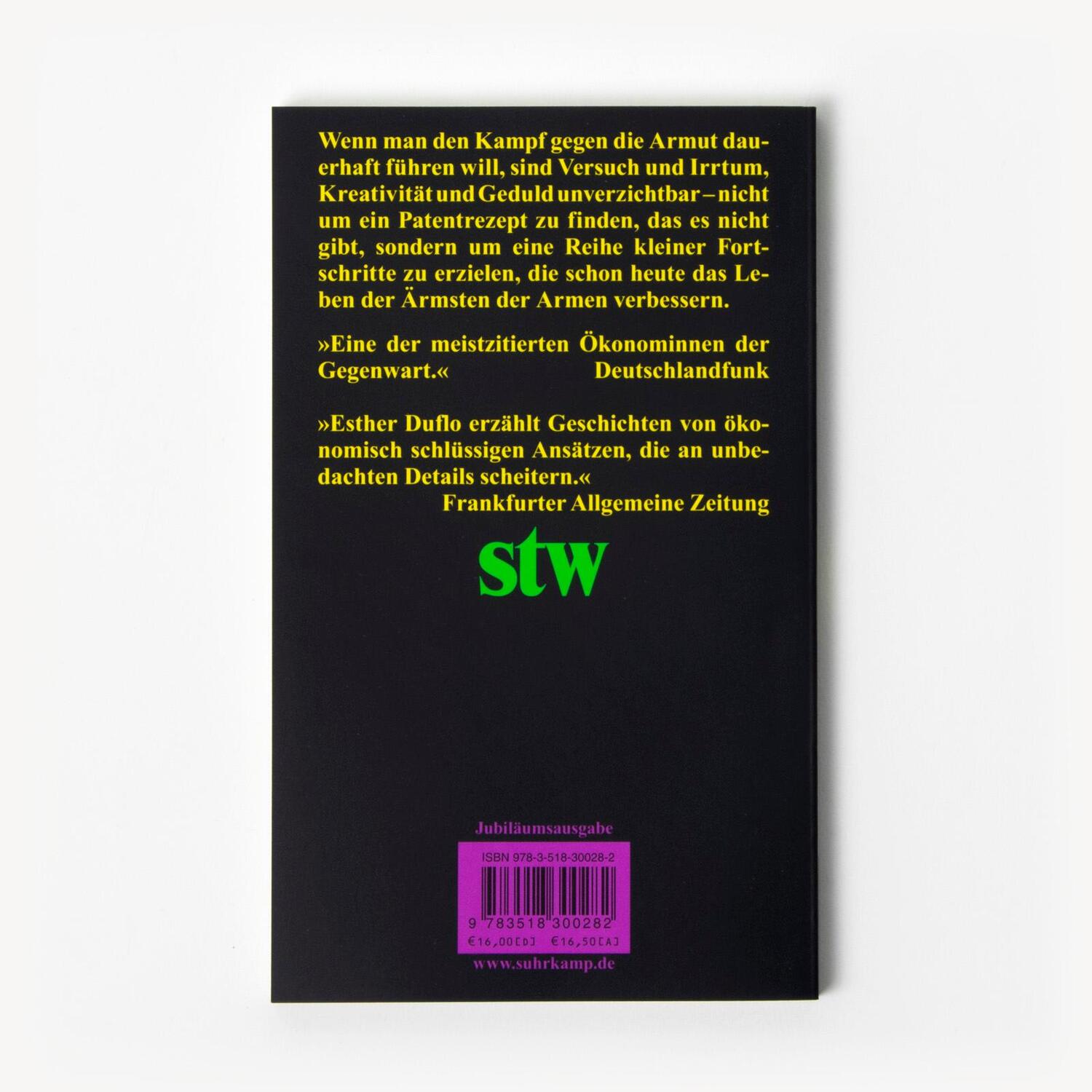 Rückseite: 9783518300282 | Kampf gegen die Armut | 50 Jahre stw - Limitierte Jubiläumsausgabe