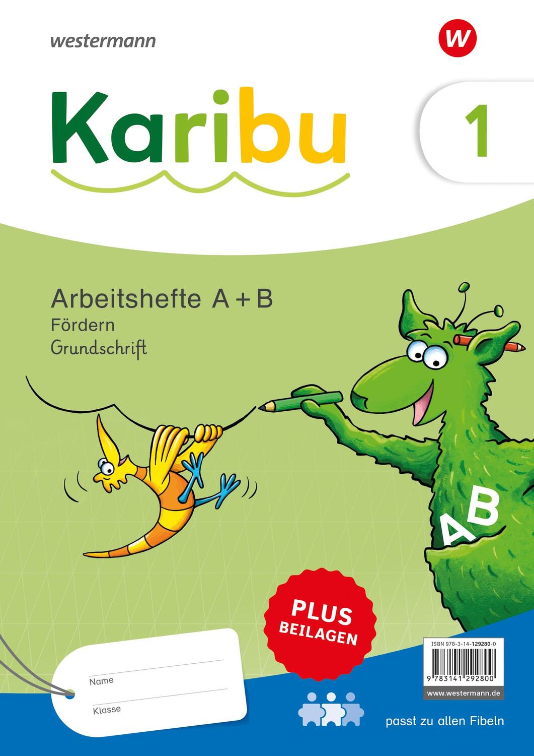 Cover: 9783141292800 | Karibu. Paket Arbeitshefte Fördern 1 (A+B) Grundschrift plus Beilagen