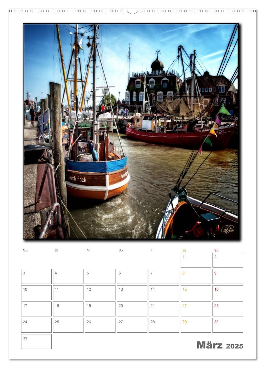 Bild: 9783457049457 | Ostfriesland - Hafen Neuharlingersiel (Wandkalender 2025 DIN A2...