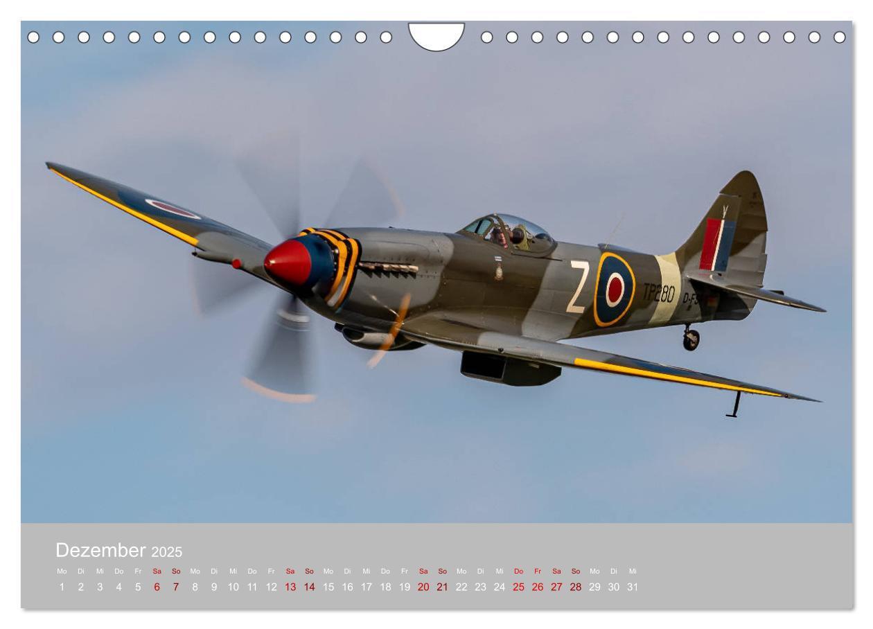 Bild: 9783435148189 | Fliegende Legenden - Warbirds (Wandkalender 2025 DIN A4 quer),...