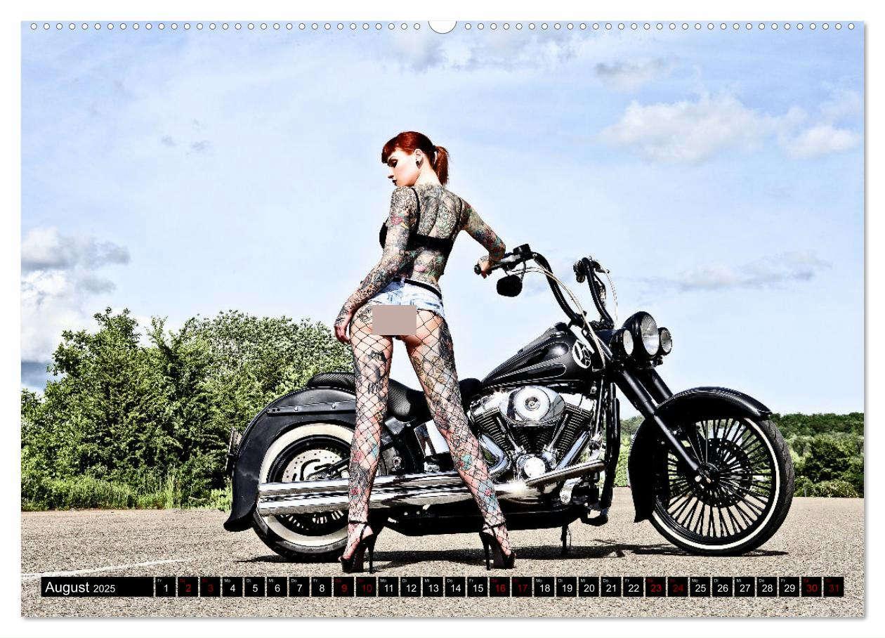 Bild: 9783435040063 | Motorräder und Sexy Girls (hochwertiger Premium Wandkalender 2025...