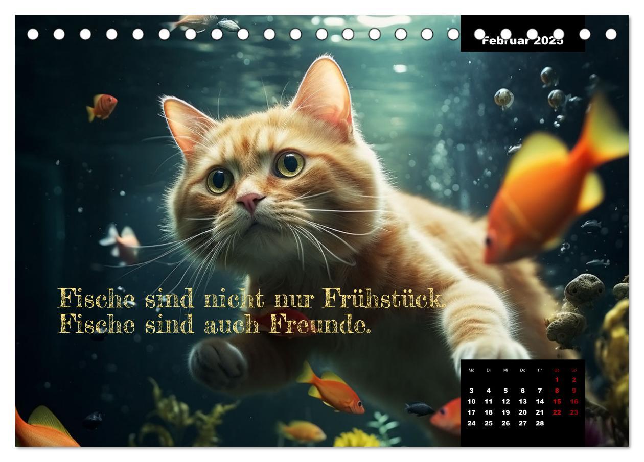 Bild: 9783383837753 | Katzen können alles, außer traurig. (Tischkalender 2025 DIN A5...