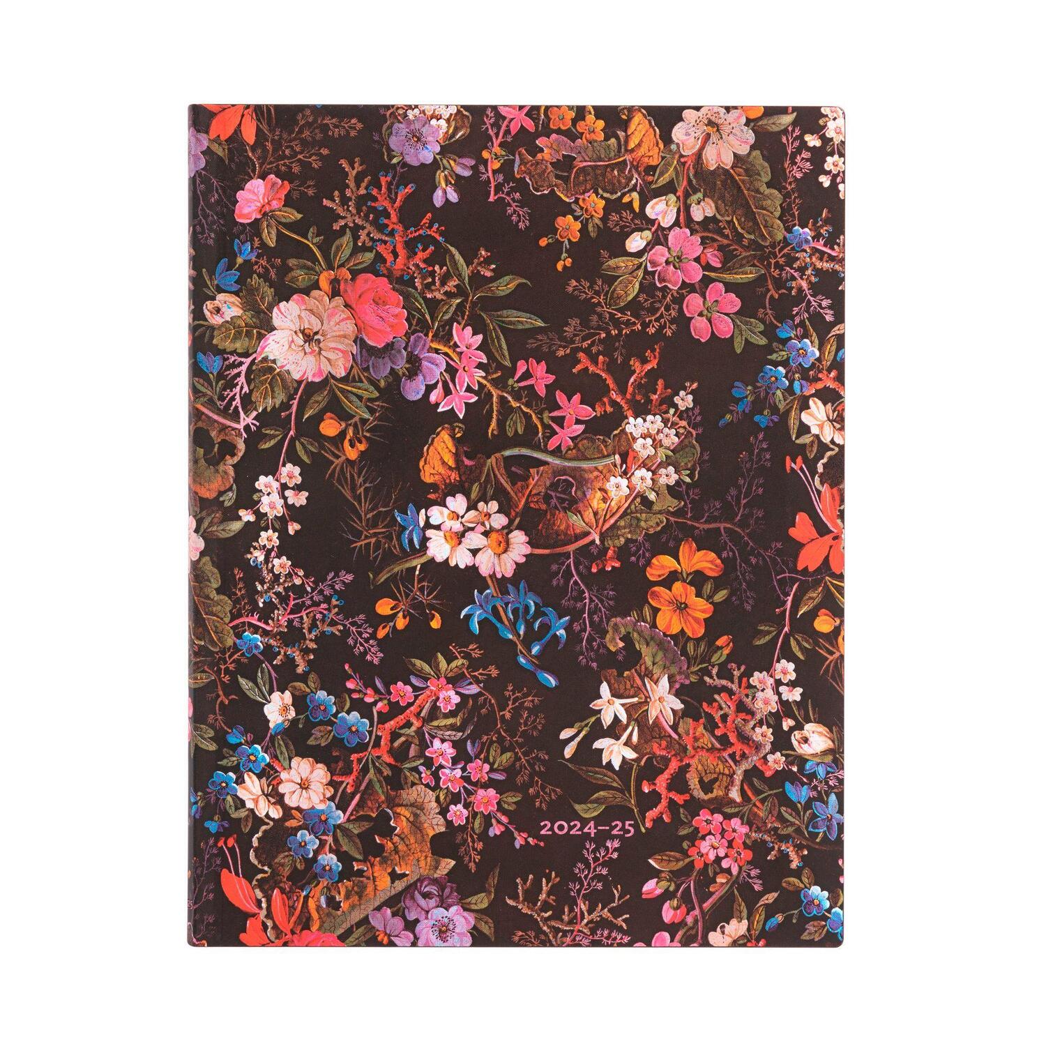 Cover: 9781408753798 | 18-Monatskalender Flexi 2025 Floralia, Ultra, Vertikal | Paperblanks