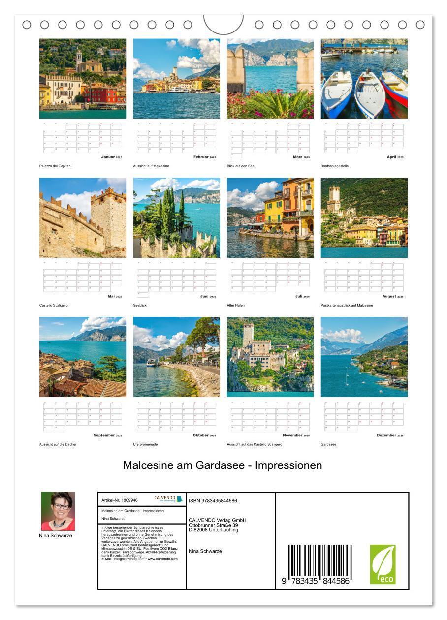 Bild: 9783435844586 | Malcesine am Gardasee - Impressionen (Wandkalender 2025 DIN A4...