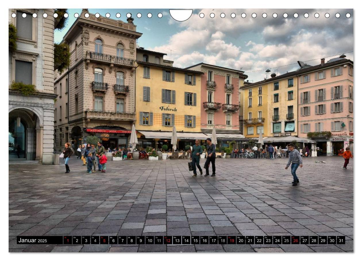 Bild: 9783435588398 | Lugano - Perle im Tessin (Wandkalender 2025 DIN A4 quer), CALVENDO...